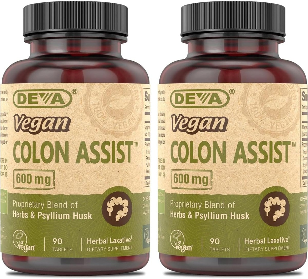 DEVA Vegan Colon Assist 90 Tabs (pakke med 2)