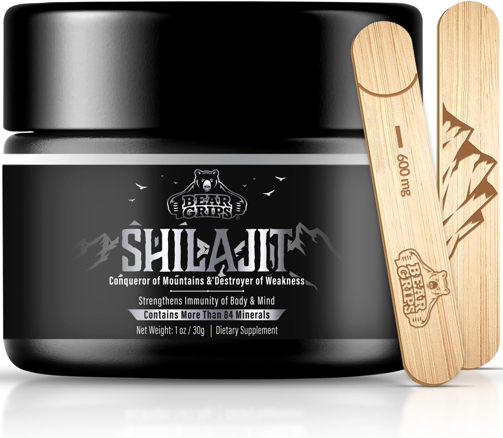 Shilajit Pure Himalayan Organic - Pure Himalayan Shilajit Supplement - Original Shilajit for mænd Pure Shilajit Resin med 85 + Trace Minerals og Fulvic Acid, Support Metabolisme & Immunsystem - 30g