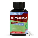 Glutathion Supplement 1000mg Antioxidant Supplement - Premium Vegan Formel for immunforsvar, Huden Brightening & Lever Detox - Allergen- Free, Non- GMO, Effektiv Wellness Boost (60 kapsler)