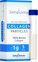 Pulver Collagen Sår Dressing - Æske med pulver hætteglas 1g, 5 Pack - Sår Healing supplement i hætteglas - Healing Collagen Dressing til sår - Pulver Collagen Sår Healing Kosttilskud