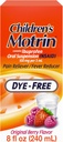 Børn Motrin Oral Suspension 100mg Ibuprofen Medicin, NSAID Fever Reducer & Pain Reliever for mindre Aches & Pains På grund af kold & Flu, Dye Free, Alkohol- Free, Berry Flavored, 8 fl. oz