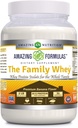 Amazing Formulas The Family Whey Protein (Isolate) Powder for Hele familien - 2 lbs - mest komplet & Pure form af protein - Gluten Free (Banana)