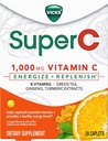 Vikker Super C Energize + Replenish Daytime Kosttilskud med C-vitamin, B-vitaminer, grøn te, Ginseng, og gurkemeje Ekstrakter til at hjælpe genopbygge væsentlige vitaminer *, 28 kapsler