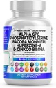Clean Nutracatic Alpha GPC Cholin Phosphatidylserine Bacopa Monnieri Ginkgo Biloba Huperzine A Supplement med Urdine Lions Mane Cats Claw NAC Vitamin C B D E