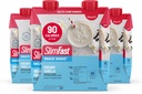 SlimFast Snack Shake, 90 Calorie Fiber Shake, Klar til at drikke, Protein Drink, Creamy Vanilla, 12 Greve