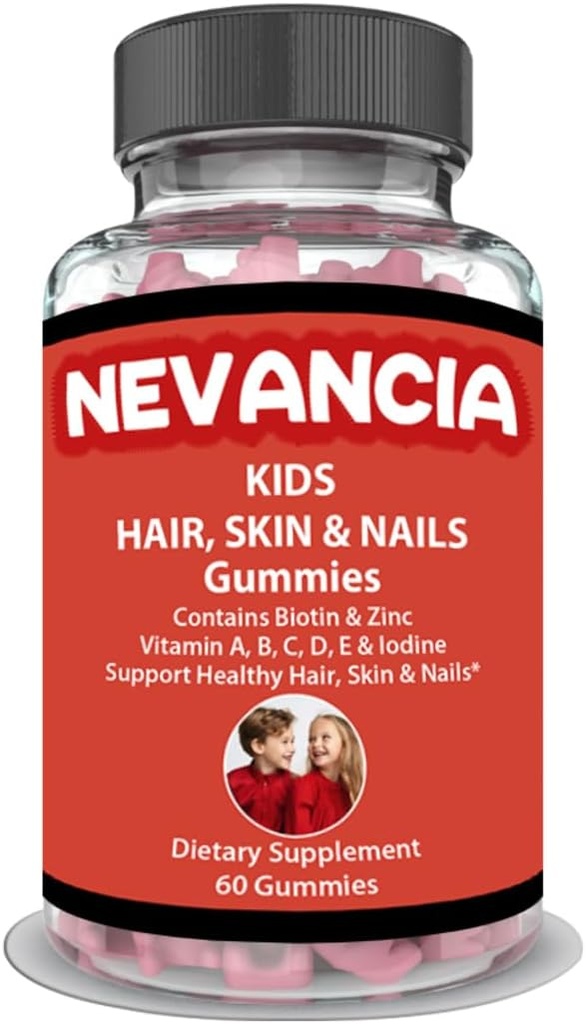 Kids Hår, Hud & Nails Gummies Contain Biotin, B Vitamin, C-vitamin, Zink, 60 Lækre Gummies, Hjælp Styrker Nails, Grow Healthier Hår, give Kids Hud en naturlig Glow