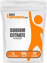 BulkSupplements.com Natriumcitrat Pulver - Natriumcitrat Food Grade, Emulgator, Flavor Enhancer - Gluten Free, 3g per Serving, 100g (3,5 oz) (Pakning med 1)