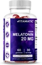Vitamatisk melatonin 20mg gummier til voksne, 30 Servering - 60 Greve - ikke-Habit Forming Supplement