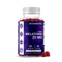 Vitamatisk melatonin 20mg gummier til voksne, 30 Servering - 60 Greve - ikke-Habit Forming Supplement