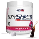 EHP Labs OxyShred Thermogen Fat Burner - Pre- Workout Powder med L- Glutamin, Acetyl L- Carnitin, Metabolisme Booster, Vægttab, Appetite Control, Energy Drink, Dr. Soda Pop, 60 Servering