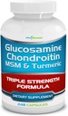 Glucosamin Chondroitin, MSM & gurkemeje - 248 kapsler