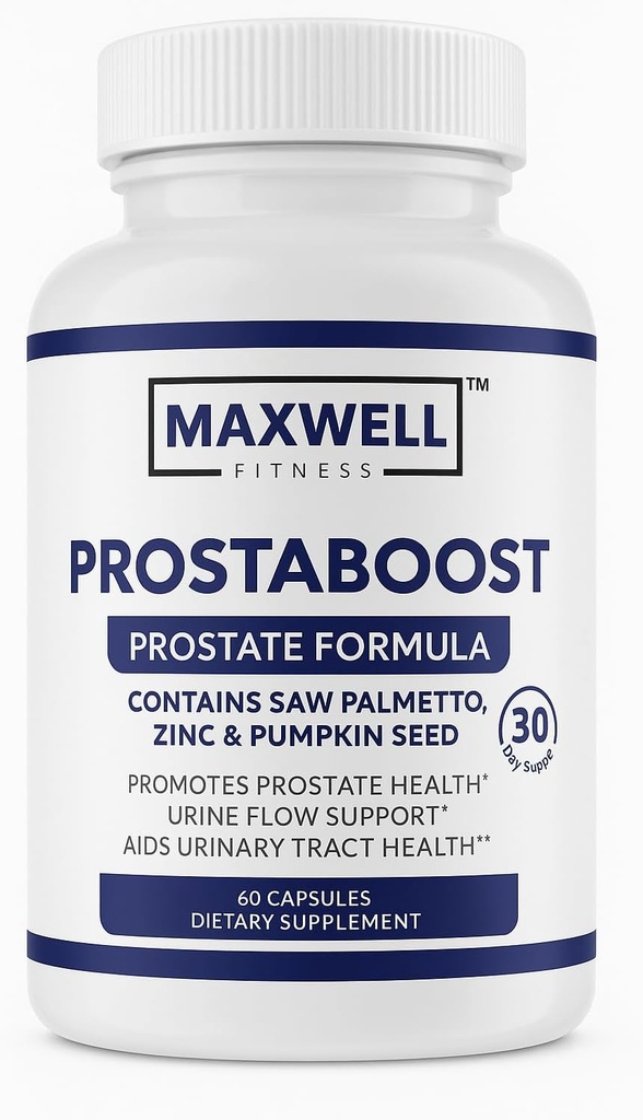 Prohæftning for mænd Boost mænds prostata støtte med Saw Palmetto, Zink, Selenium & 19 urter - Urinstrøm & blærer kontrol Formel, 60 Veggie Caps