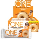 One Protein Bars, Maple Glazed Doughnut, Gluten Free med 20g Protein og 1g Sukker, Pantry Staples, 2,12 oz (12 Greve)