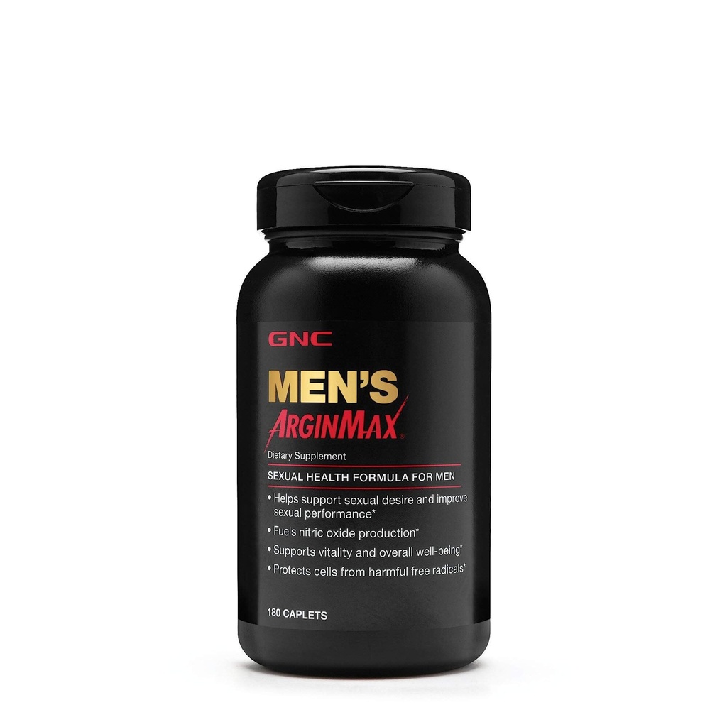 GNC Herre Arginmax Seksuel sundhed supplement til mænd, 180 Greve, understøtter blodgennemstrømning og vitalitet