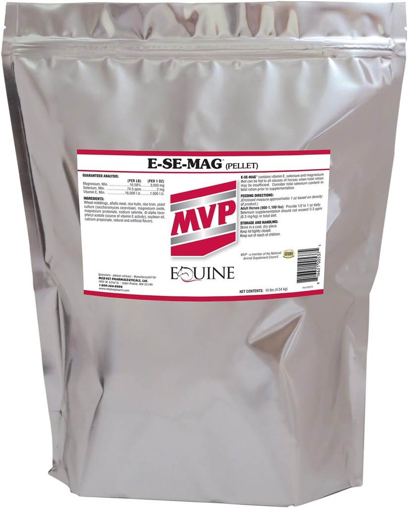 E-Se- Mag (10lb) for muskelfunktion & Inddrivelse i heste