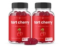 NutraChamps Tart Cherry Gummies - 3000mg Tart Cherry Extract med Sellery Seed - Uric Acid Cleanse Supplement - Antioxidant, Joint Comfort, Fleksibilitet, immunforsvar, søvn - 60 Vegansk Gummies (2 - Pack)