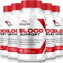 (5 Pack) Hemagenix kapsler, Hemagenix Advanced Blood Support Formel, Alle naturlige supplement til at opretholde sunde niveauer, Ekstra styrke piller for total wellness, officielle anmeldelser (300 kapsler)