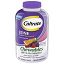 Caltrat Chewables 600 + D3 Plus mineral Calcium og D-vitamin, Sukker fri, Cherry, Orange og Frugt Punch, 155 tæller