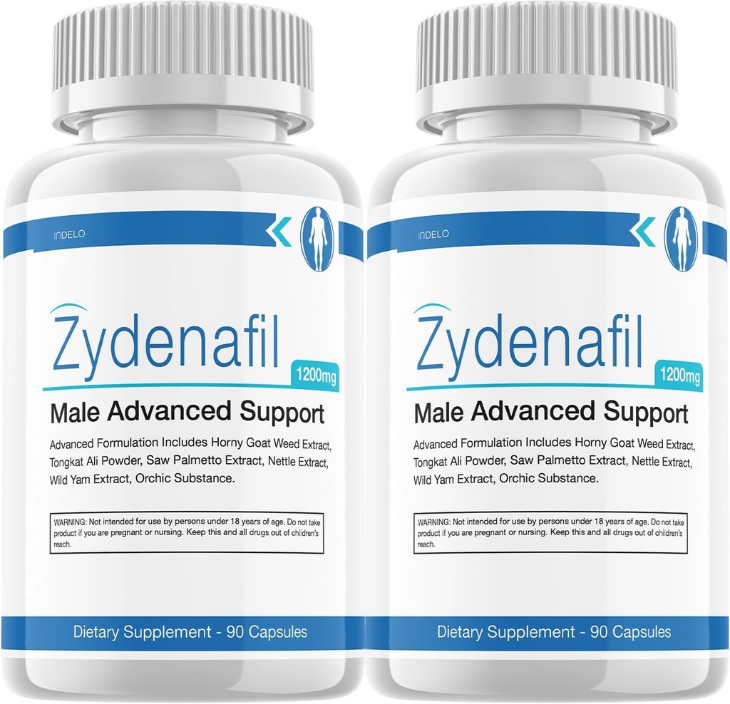(2 Pack) Zydenafil til mænd, Zydenafil piller til mænd avancerede ydeevne kosttilskud, Zydenafil ydeevne, Zydenafil anmeldelser Mand (120 kapsler)