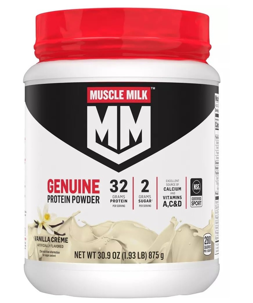 Muskel Milk Lean Muscle Vanilla Creme Protein Powder, 1,93 Pund (pakning med 1)