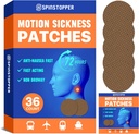 Sygdomspatches (36 greve), søsyge patch, bevægelsessyge patches for Cruise, tog, busser og fly, bevægelsessyge patch for Vertigo Relief & Motion Syge Relief