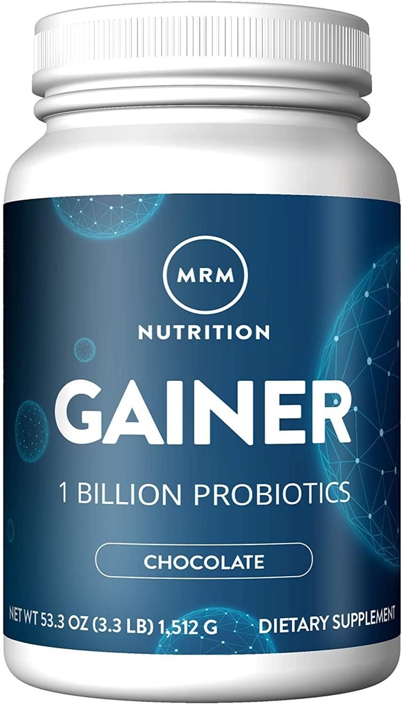 MRM Nutrition Gainer Protein med Probiotics + Postbiotics Name 124; Chocolate Flavored