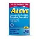 Aleve Gelcaps med Soft Grip ® Cap, Naproxen Natrium, smertestillende medicin, 40 Greve