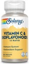 SOLARAY-vitamin C 500mg med Citrus Bioflavonoider, 1: 1 Ratio - Antioxidant og immuntilskud - Vitamin c med Rose HIPS og Acerola, Vegan, 60- Day Garanti, 50 Servere, 100 VegCaps