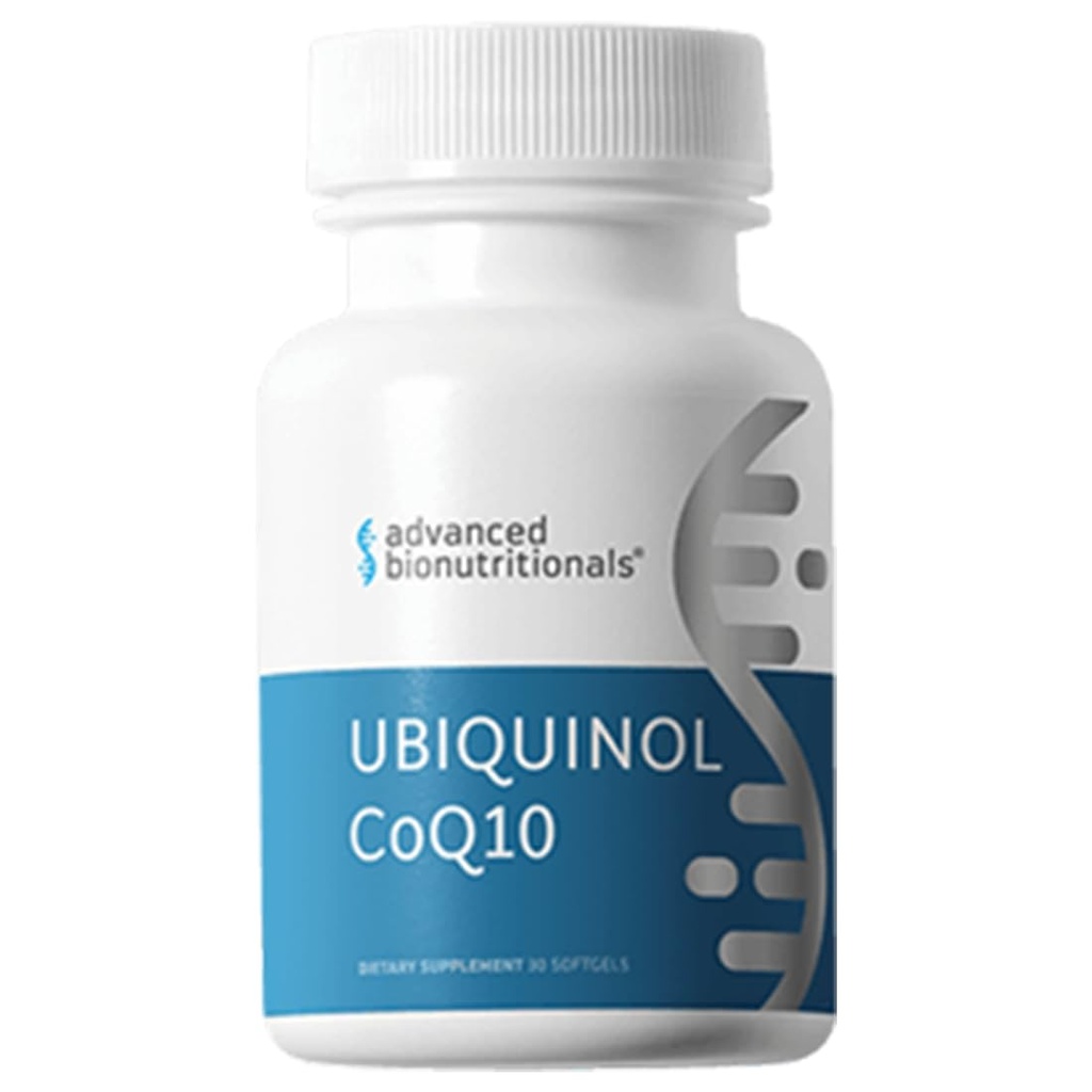 Advanced Bionutritionals Ubiquinol CoQ10, Øget energiproduktion, Natural Antioxidant Supplement, fremstillet i USA, 30 Softgel