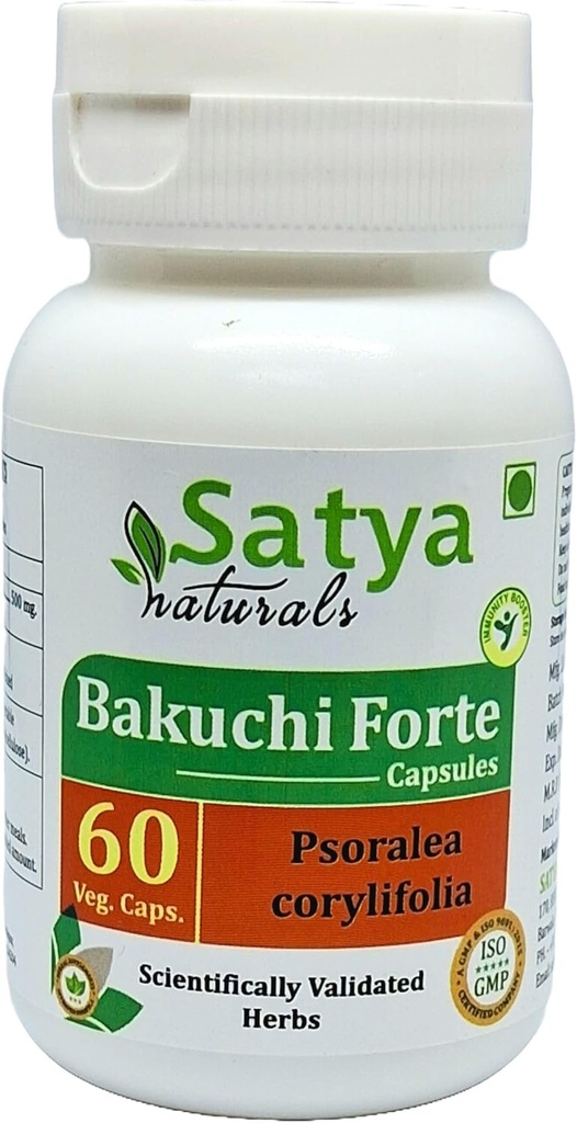 Bakuchi Forte Capsule 500 mg. 60 Veg. Capsule Name 124; Bakuchi (Psoralea Corylifolia) Uddrag Kapsler til mænd og kvinder