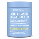 BodyHealth PerfectAmino Electrolytes Powder No Sugar, Hydration Fasting Keto Zero Sugar Electrolytes Drink Mix with Trace Minerals - Passionsfrugt - 30 Servering