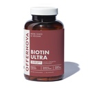 Offernova Biotin Ultra - Vitaminas para el Cabello con Biotina - Pastillas para Crecimiento del Pelo y Barba again124; Fortalece el Pelo Piel y Unas - 120 Tabletas
