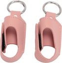 2 stk Astma Inhaler Holder Portable Storage Beskyttende PU Læder Astma Inhaler sag for rejser ()