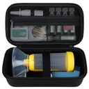 Elonbo Carrying Case ​for Asthma Inhaler, Inhaler Spacer for Kids and Adults, Masks, Inhaler Holder Asthma Travel Organize Bag, Pocket Fits Allergy Meds, Ventolin Inhaler, Black (Case Only)