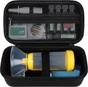 Elonbo carriing Case for Astma Inhaler, Inhaler plads til børn og voksne, Masker, Inhaler Holder Astma Travel Organize Bag, Pocket Fits Allergy Meds, Ventolin Inhaler, Sort (sag kun)
