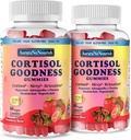 2 Pakker Cortisol Kosttilskud til Hormon Harmony, 17- 1- Cortisol gummies for kvinder & mænd Cortisol Reducer med Ashwagandha, Rhodiola Rosea, Holy Basil, Valerian for Stress Relief & Cortisol Balance