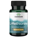 Swanson Aminosyre 100% Pure L- methionin Essential Aminosyre Support Leverfunktion 500 Milligram 30 Kapsler