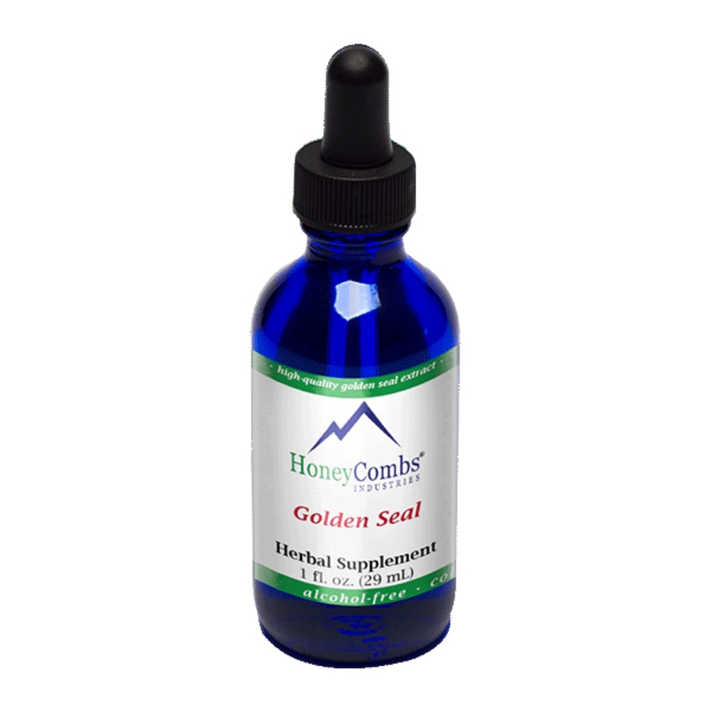 GoldenSeal Alkohol Free Extract Liquid - Natural, Organically Sourced GoldenSeal Root Supplement for fordøjelse, Luftveje & Immunstøtte - Cold Pressed Goldenseal Drops, 1 Fl Oz