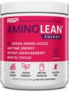 RSP NUTRITION AminoLean Pre Workout Powder, Amino Energi & Vægt Management med Vegan BCAA Aminosyrer, Naturlig Koffein, Fortræning Boost til mænd og kvinder, 30 Serv