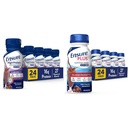 Sikre høj proteinernæringsstof rystes med fibre & Sikre Plus ernæring rystes med fibre, 16 gram protein, Meal Erstatning Væske, Mælk Chokolade, glutenfri, 8 Fl Oz (pakke med 24)