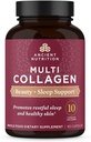 Ancient Nutrition Collagen piller til hår, hud og negle, skønhed + søvn 90 Ct, Collagen Supplement + Magnesium, understøtter hud og negle, søvn, Paleo og Keto Friendly, Gluten Free