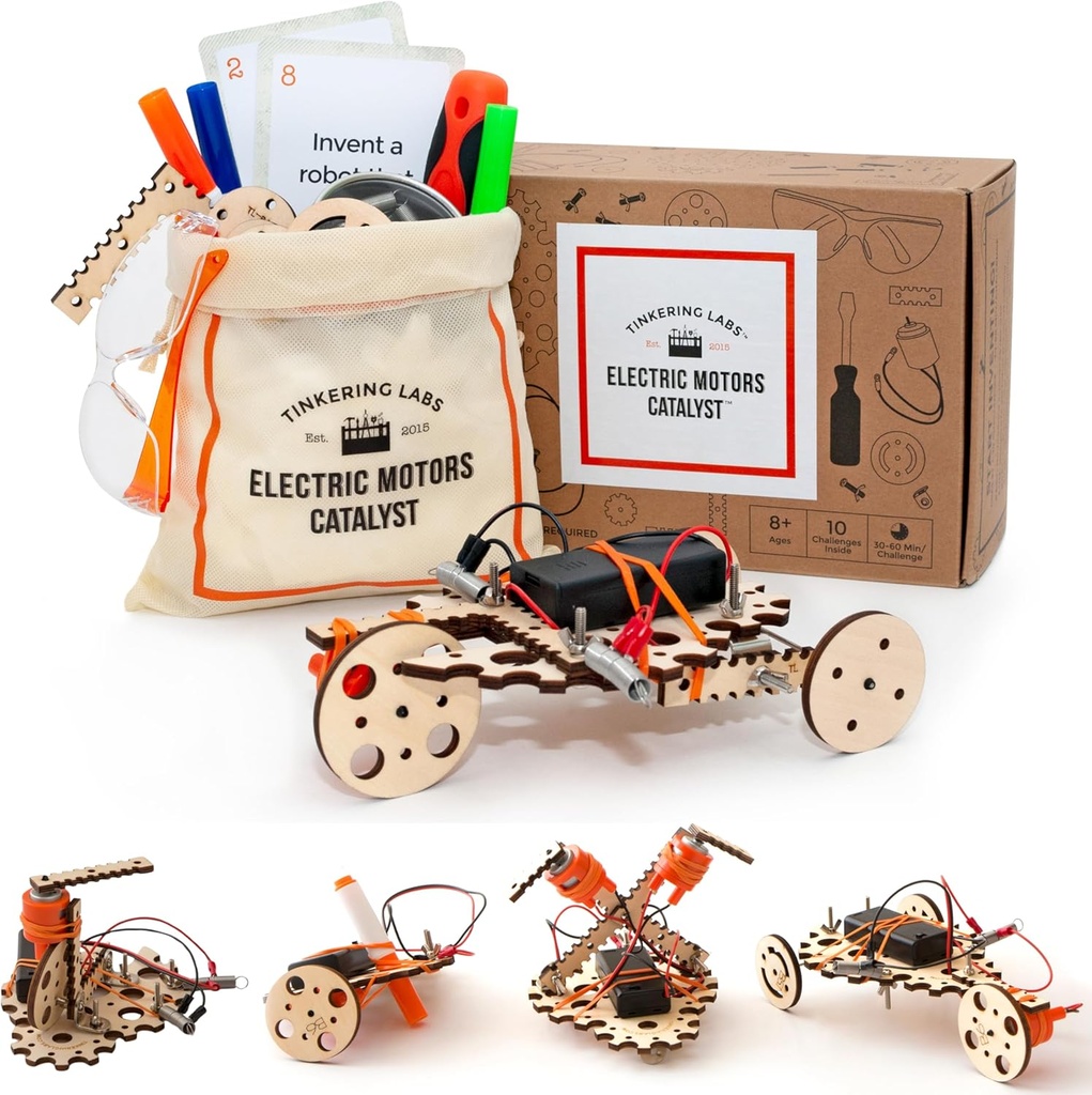 Robotics Engineering Kit 124; Designet af videnskabsfolk • 124; 50 Plus dele • 124; 10 Plus STEM projekter for børn 8 til 12 • 124; Lær elektronik, videnskab • 124; Grow Kreativitet • 124; DIY Inventor Toy gave