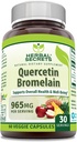 Urtehemmeligheder Quercetin 800 Mg med Bromelain 165 Mg Supplement # 124; 60 Veggie Kapsler # 124; Non- GMO # 124; Gluten- fri # 124; Fremstillet i USA