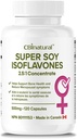 Soja Isoflavones 2,5: 1 Extract 500mg (1250 mg Ækvivalent), Understøtter Wellness Kvinder, 120 Vegan Kapsler, 4-måned Supply, Non- GMO, Gluten Free