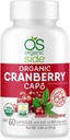 Organic Cranberry 60 Kapsler - Forebyggelse af UTI - Certificeret USDA - Ikke GMO - Vegan