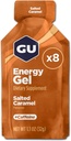 GU Energy Original Sport Nutrition Energy Gel, 8-greve, Saltet Caramel