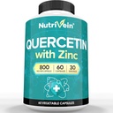 Nutrivein Zink Quercetin Kombineret supplement - Enhanced-Absorption Quercetin med zink til luftveje, Cardio, immunforsvar, & Full- Body Support - Maksimal biotilgængelighed