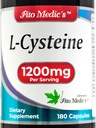 Lab - L- cystein, 1200 mg per servering, Gratis form Aminosyre - Keratin Support til hud, hår & negle - Glutathione Support, Ultra høj Absorption.