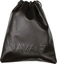 Navage Travel Bag (Sort) - Vegansk læder Travel Pouches til kvinder og mænd - Custom-Fit Small Pouch til Navage Nasal Vanding System - Alsidige snøre Pouch og Makeup Bag (8.25 "x10.25")