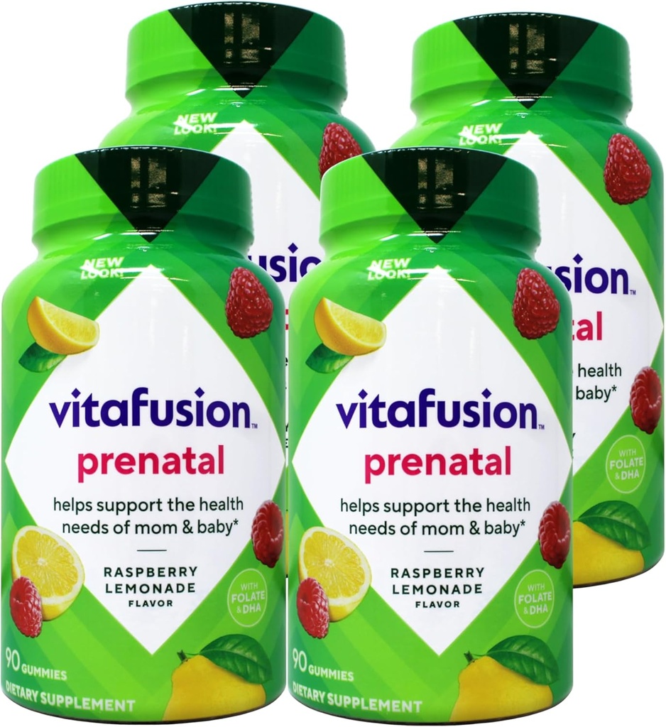 VitaFusion PreNatal Gummies, 90 Greve (pakke med 4)